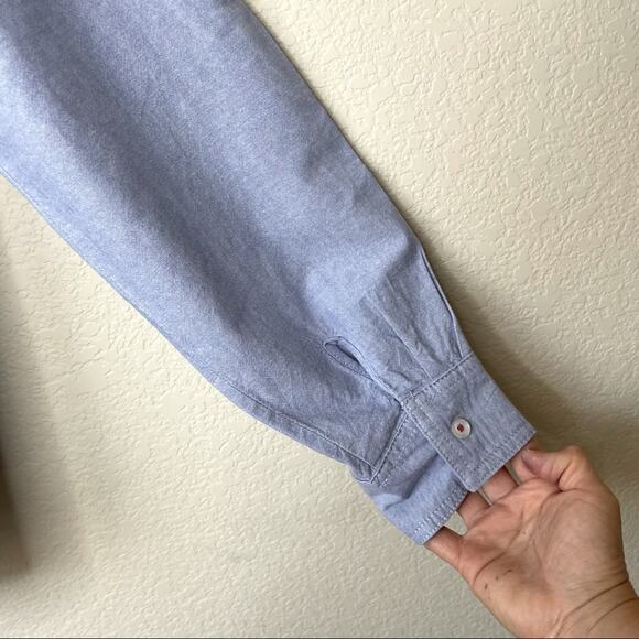 White Stag Embroidery Holidays Christmas Cotton Button Up Shirt Women's M - Picture 10 of 10